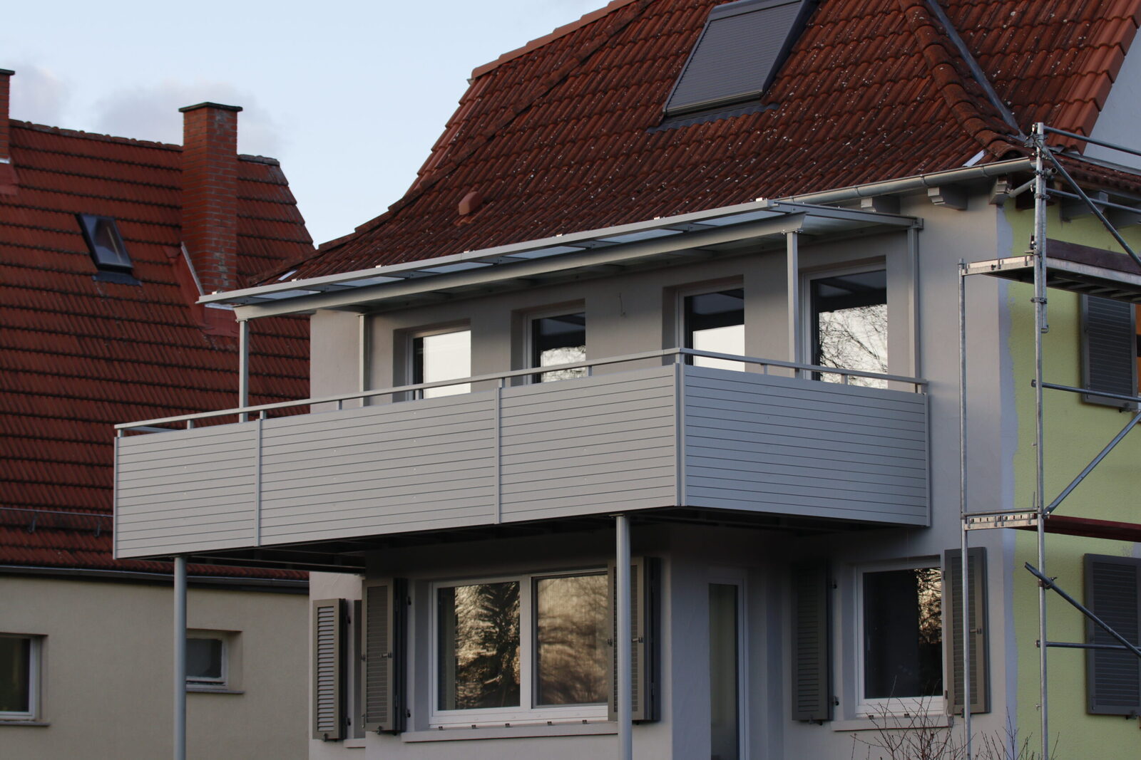 Balkonanlage an einem Mehrfamilienhaus